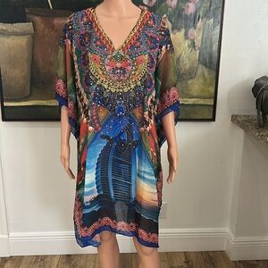 NEW with tags Lustre kaftan